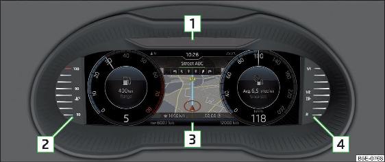 Fig. 33 Schermo multifunzione digitale